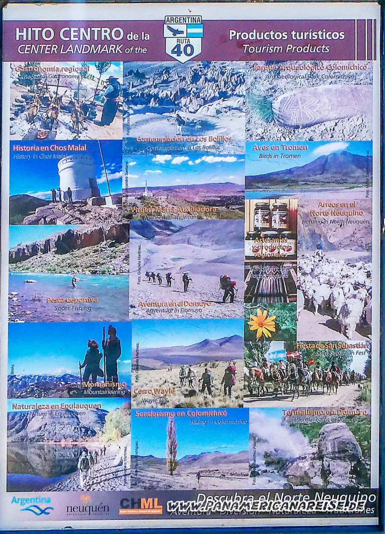 Chos Malal Argentinien Mitte der Ruta 40